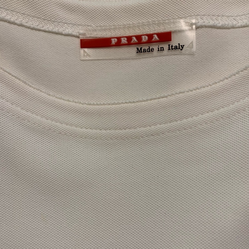 Men’s White Prada Tshirt